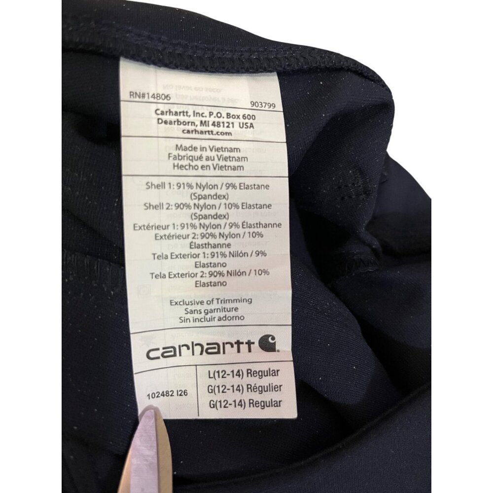 Carhartt Force Utility Leggings Womens L Blue 102482 Workwear Durable - Picture 8 of 15